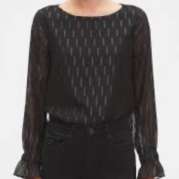 ❤️EUC Banana Republic Black Blouse (size small)❤️ - Picture 4 of 7